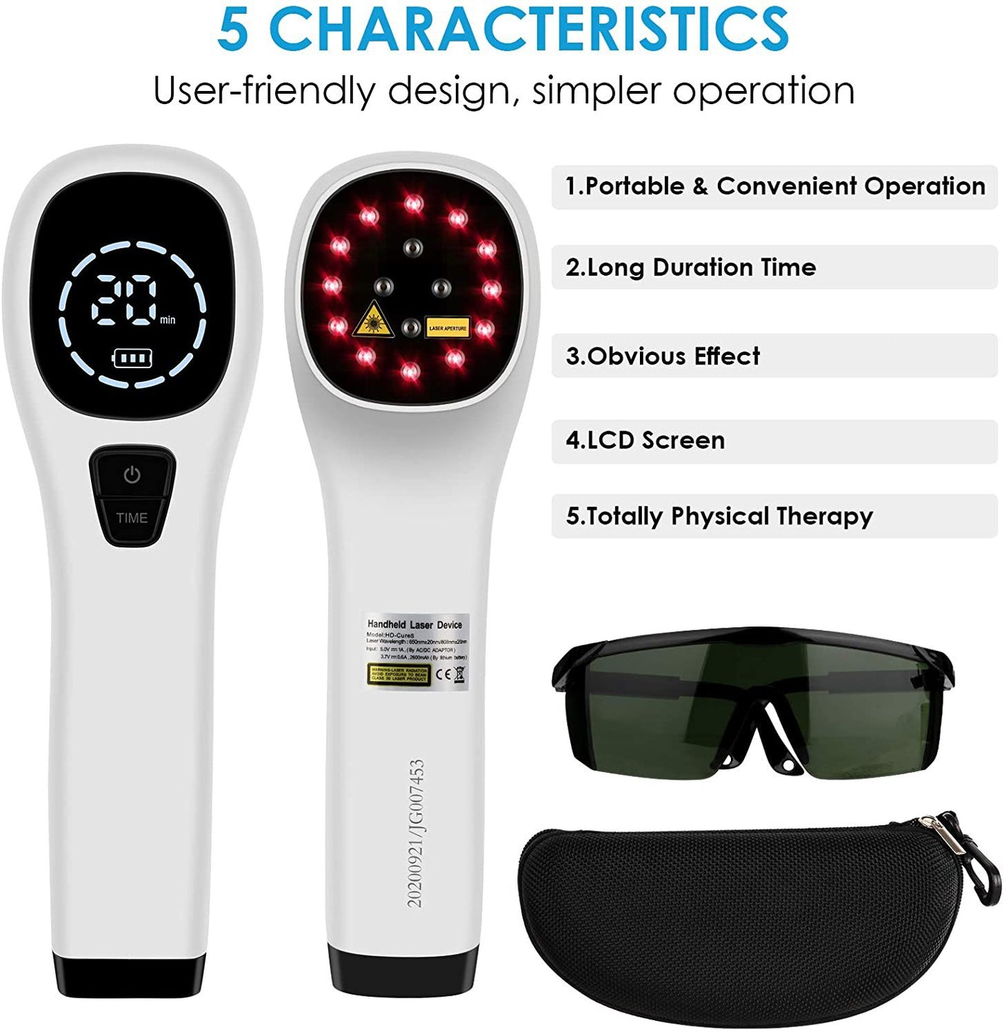 LED Stim: Hand-Held Red Light Therapy Device - 660 850 NM